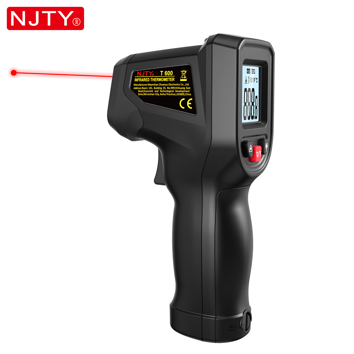 Industrial Infrared Laser - NJTY T600 Инфракрасный термометр Бесконтактный пистолет-58